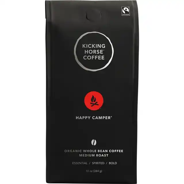 Kicking Horse Happy Camper Whole Bean Coffee Certified Organic Fairtrade