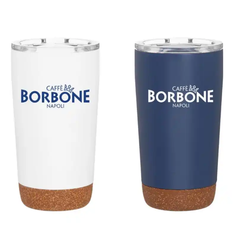 Caffe Borbone Insulated Travel Mug (White or Navy)