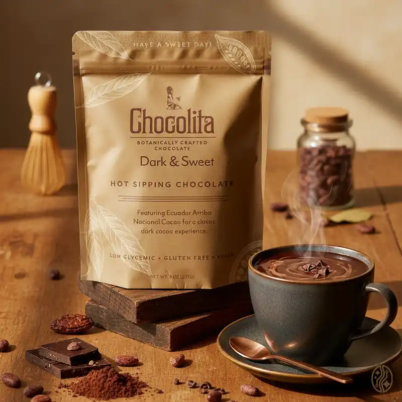 Dark & Sweet Sipping Chocolate