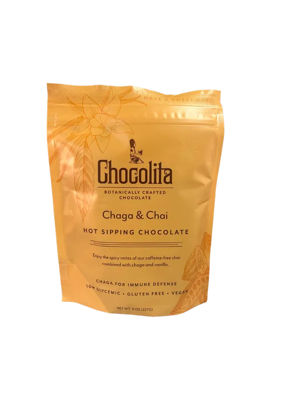 Chaga & Chai Sipping Chocolate