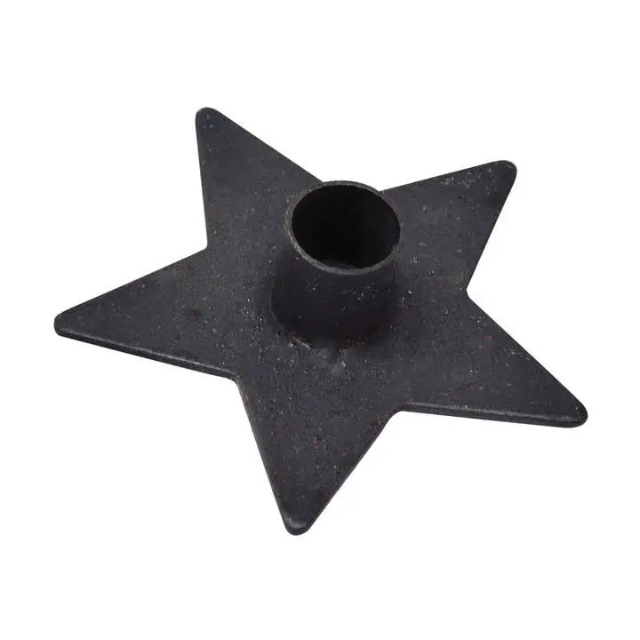 Iron Star Colonial Candle Holder