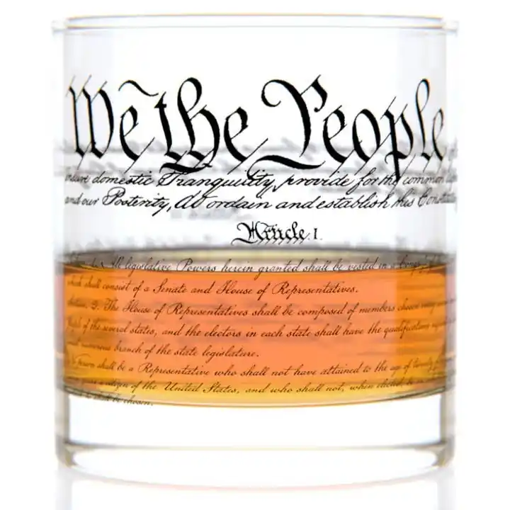 We The People 11oz Whiskey Glass