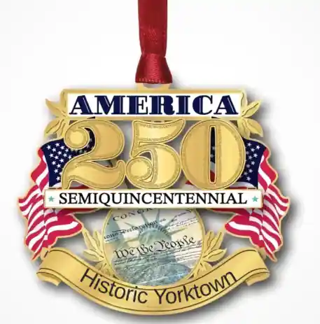 250th Semiquincenntenial Historic Yorktown Ornament