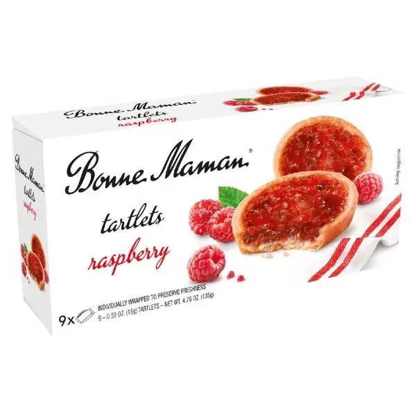 Bon Maman Raspberry Tarts 9 pack