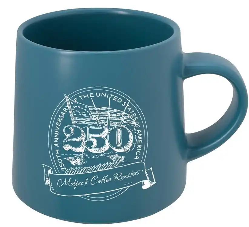 Mobjack Teal 250th America Mug AS SEEN ON THE TODAY SHOW NBC!
