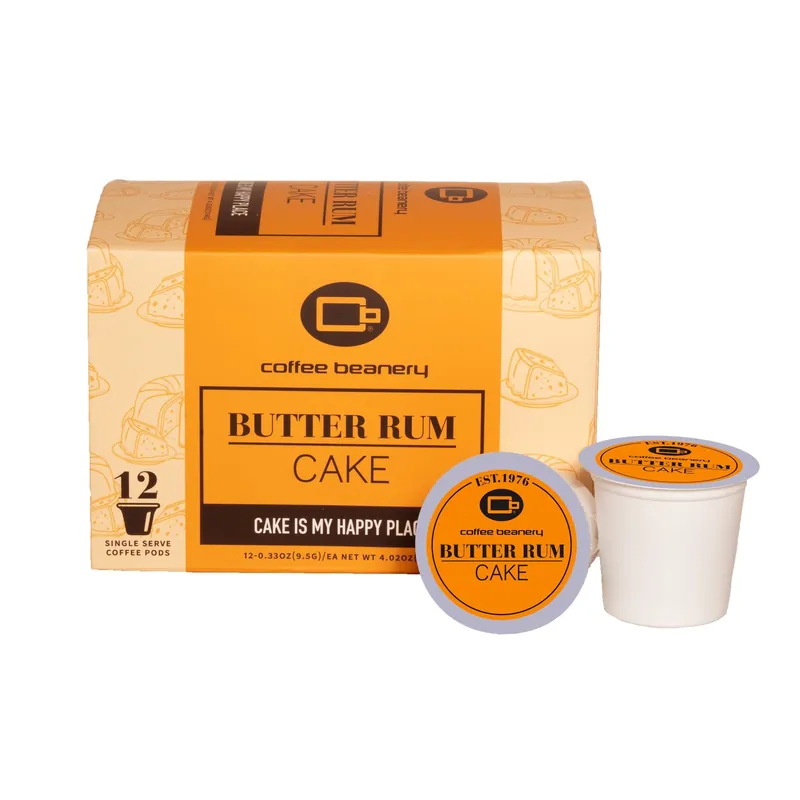 Butter Rum Cake Flavored Coffee Pods
