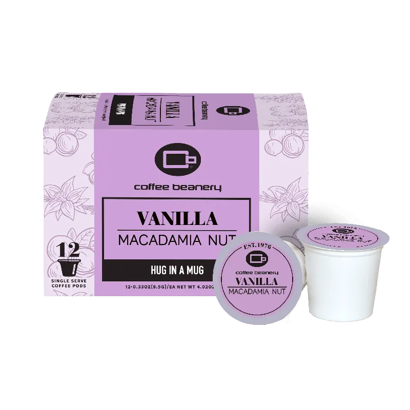 Vanilla Macadamia Nut Flavored Coffee Pods