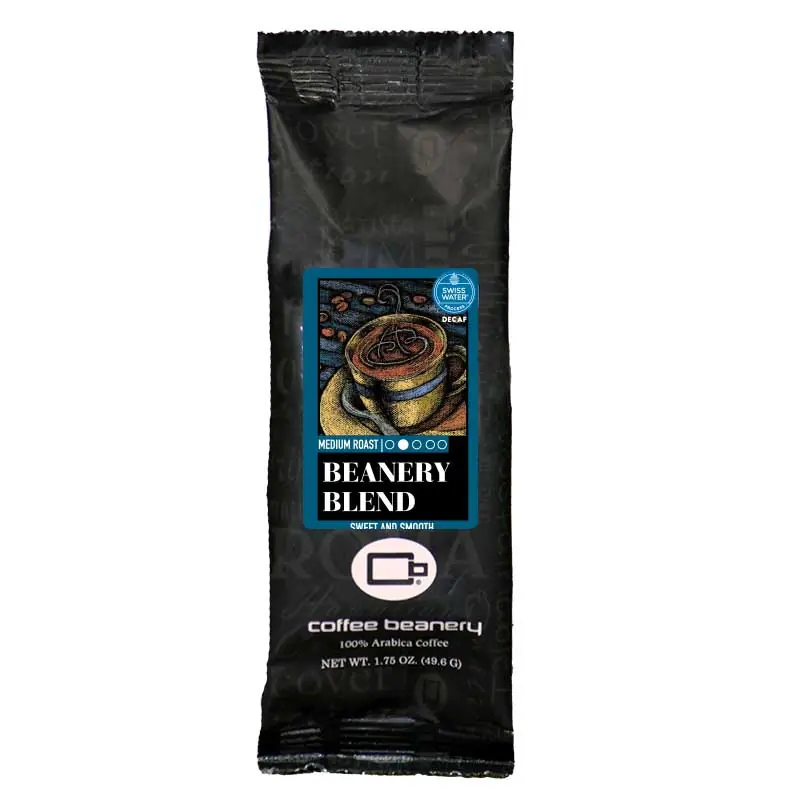 Beanery Blend Specialty SWP Decaf Coffee 1.75oz Sampler