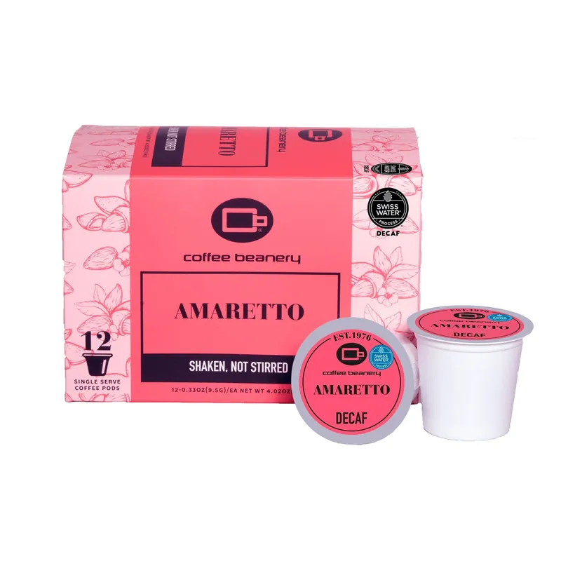 Amaretto Decaf Flavored Coffee Pods