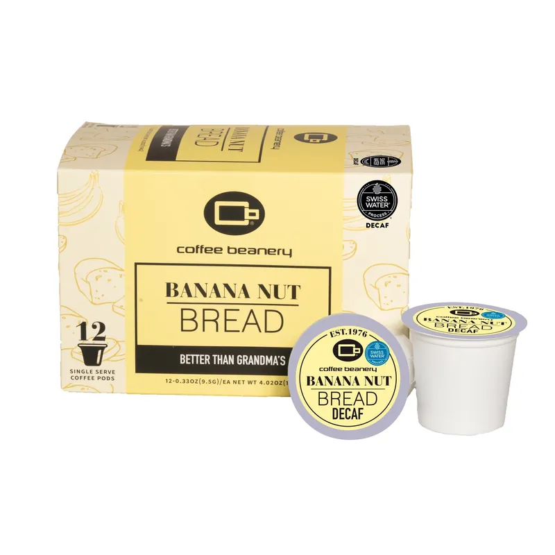 Banana Nut Bread Flavored Decaf Coffee Pods