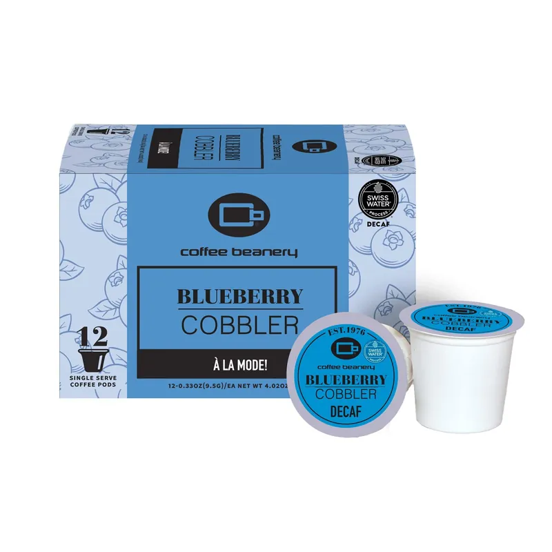 Blueberry Cobbler Flavored Decaf Coffee Pods