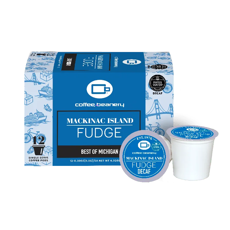 Mackinac Island Fudge Flavored Decaf Coffee Pods