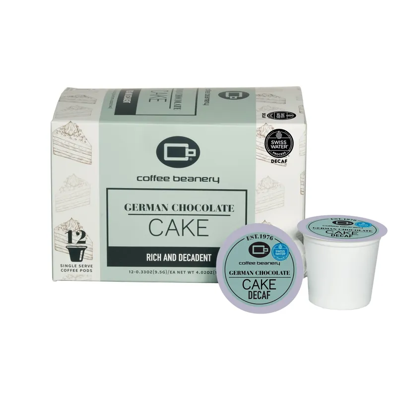 German Chocolate Cake Flavored Decaf Coffee Pods
