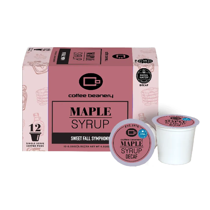 Maple Syrup Flavored Decaf Coffee Pods