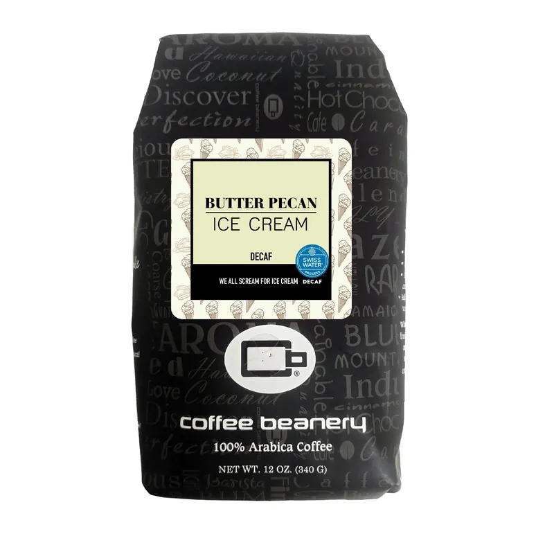 Butter Pecan Flavored Swiss Water Process Decaf Coffee