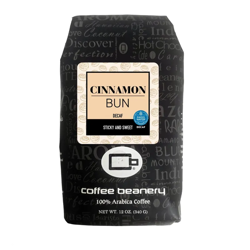 Cinnamon Bun Flavored Swiss Water Process Decaf Coffee
