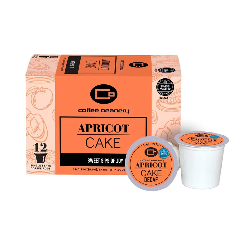 Apricot Cake Flavored Decaf Coffee Pods