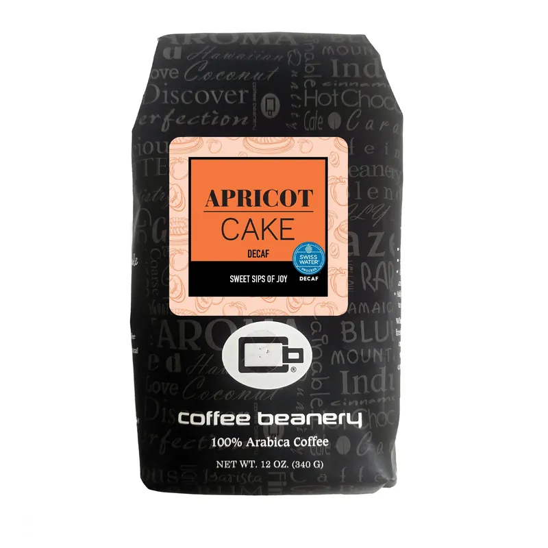 Apricot Cake Flavored Swiss Water Process Decaf Coffee