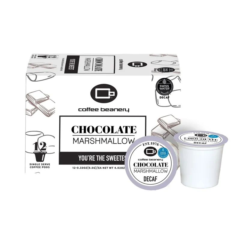 Chocolate Marshmallow Flavored Decaf Coffee Pods