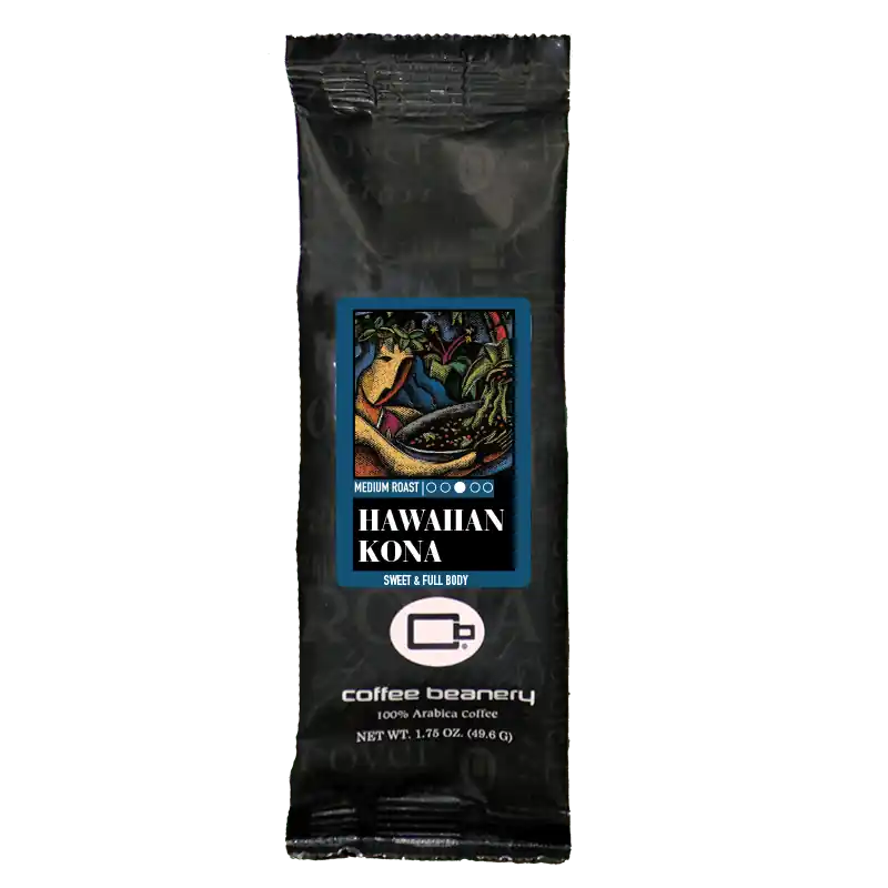 Hawaiian Kona Specialty Coffee 100% Authentic 1.75oz One Pot Sampler