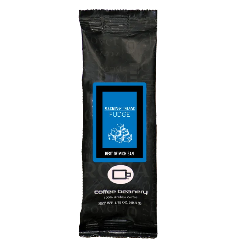 Mackinac Island Fudge Flavored Coffee 1.75 oz One Pot Sampler