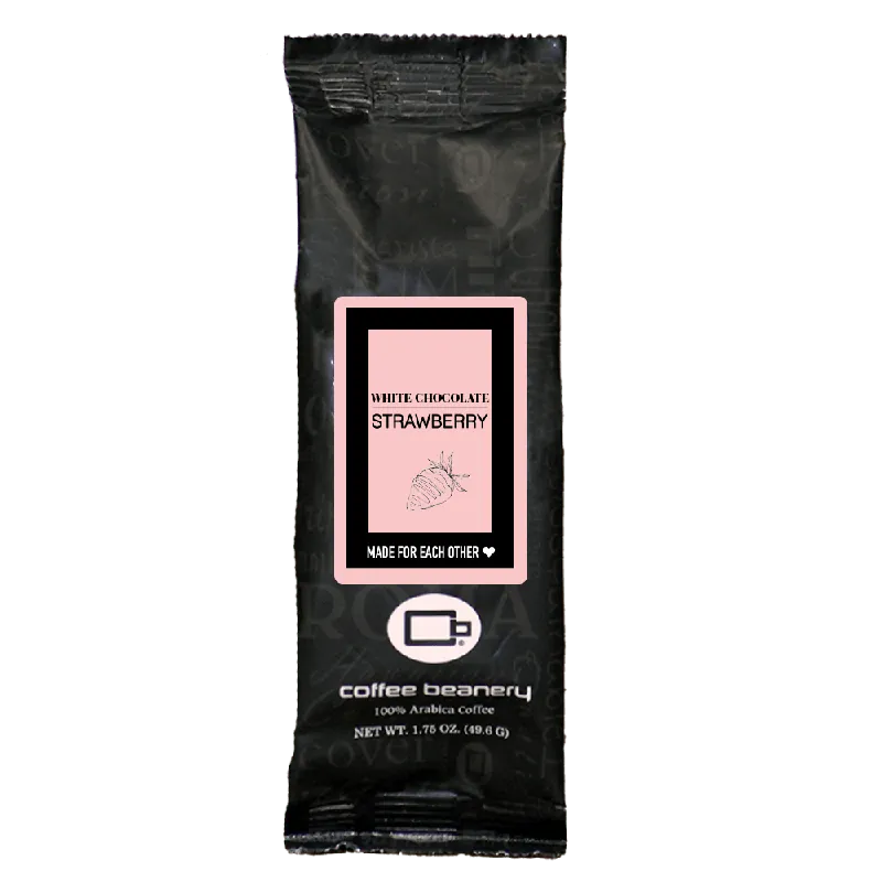 White Chocolate Strawberry Flavored Coffee 1.75 oz One Pot Sampler
