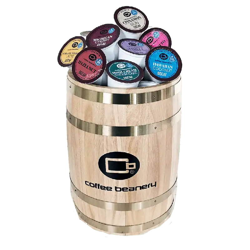 Decaf Barrel of All Coffee Pods Flavors