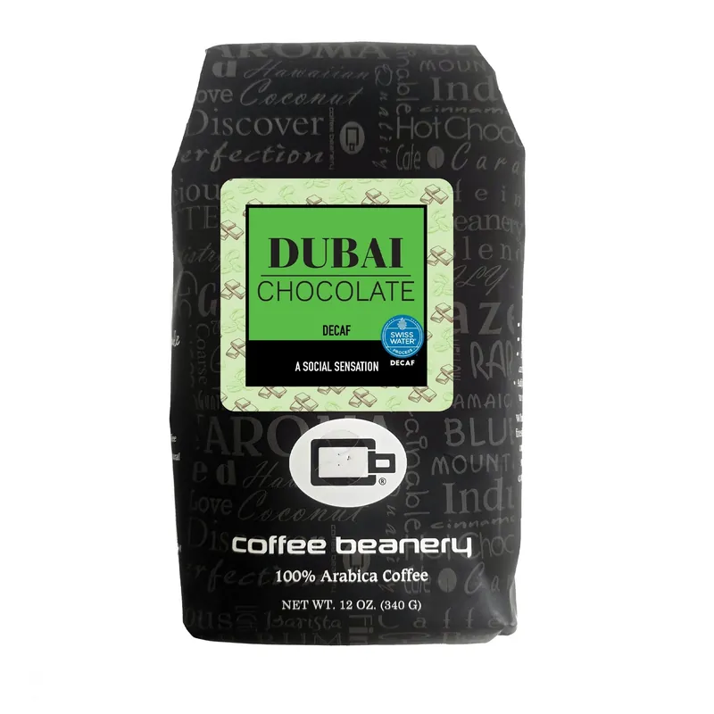 Dubai Chocolate Swiss Water Process Decaf Flavored Coffee