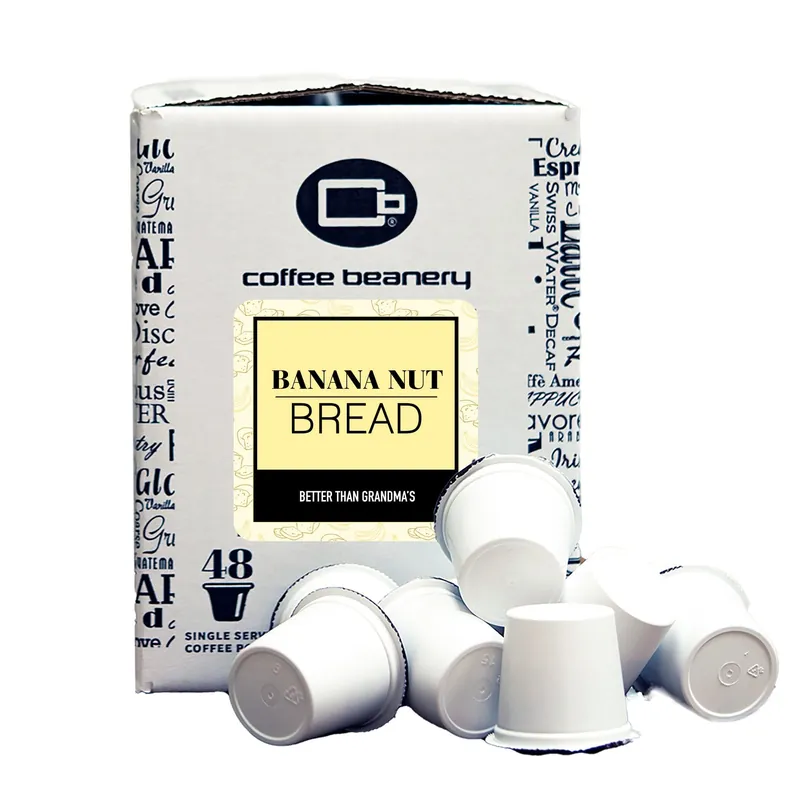 Banana Nut Bread Flavored Coffee Pods Bulk