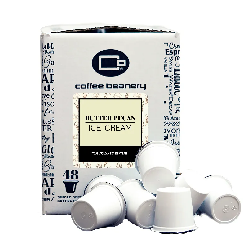 Butter Pecan Ice Cream Flavored Coffee Pods Bulk