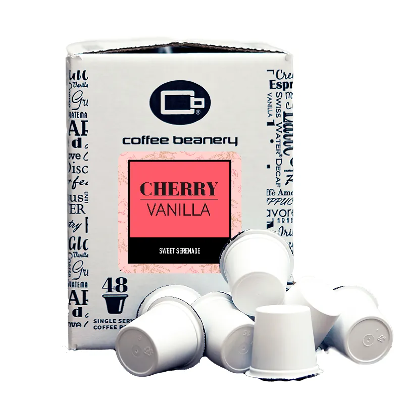 Cherry Vanilla Flavored Coffee Pods Bulk