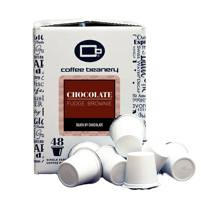 Chocolate Fudge Brownie Flavored Coffee Pods Bulk