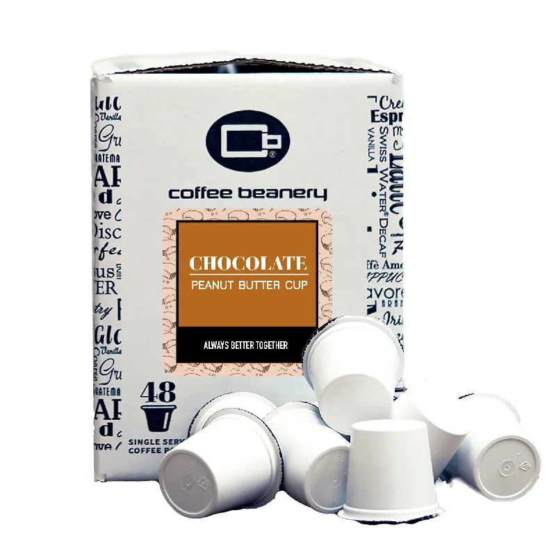 Chocolate Peanut Butter Cup Flavored Coffee Pods Bulk