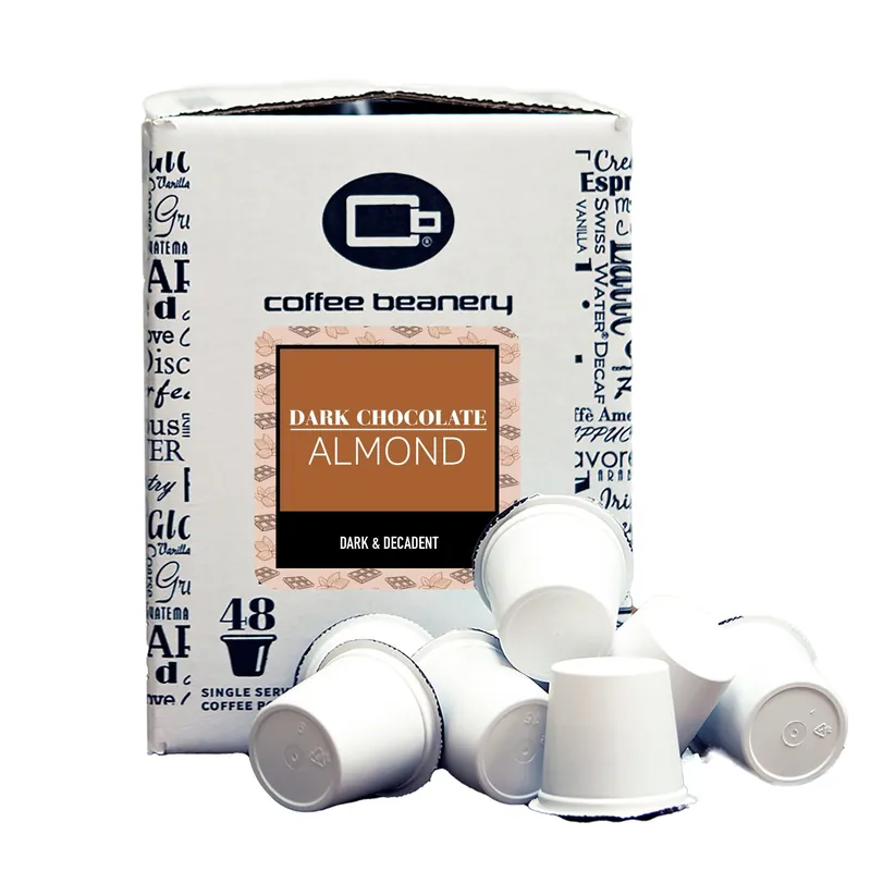 Dark Chocolate Almond Coffee Pods Bulk