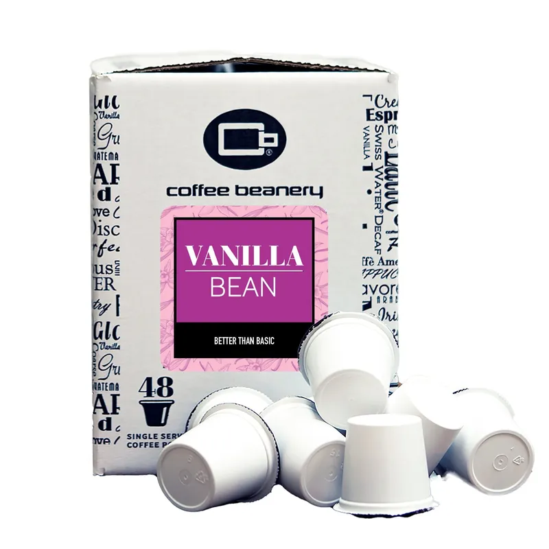 Vanilla Bean Flavored Coffee Pods Bulk