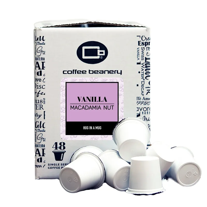 Vanilla Macadamia Nut Flavored Coffee Pods Bulk