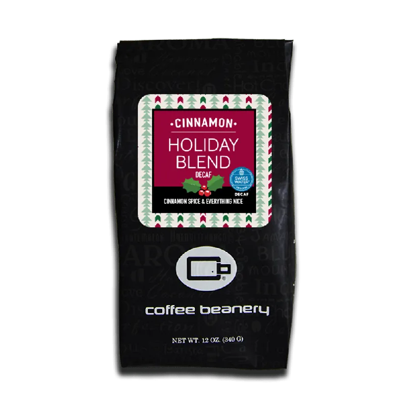 Cinnamon Holiday Blend Flavored SWP Decaf Coffee Last Chance