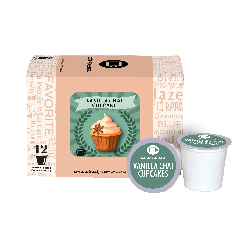 Vanilla Chai Cupcake Flavored Coffee Pods May 2026