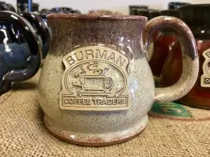 Burman Coffee Stoneware Mug – “Potbelly” Cookies And Cream 12 Oz.
