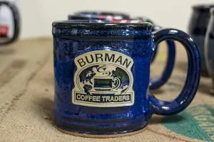 Burman Coffee Stoneware Mug – “Americano” Lapis Lazuli 10 Oz