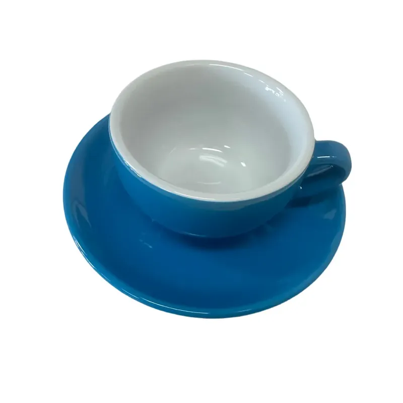 Palermo Blue Cappuccino-Latte Cups by Nuova Point, , set of 6, Made in Italy.