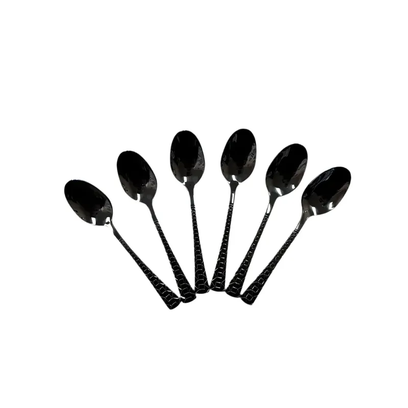 Espresso Spoons Black Set of 6