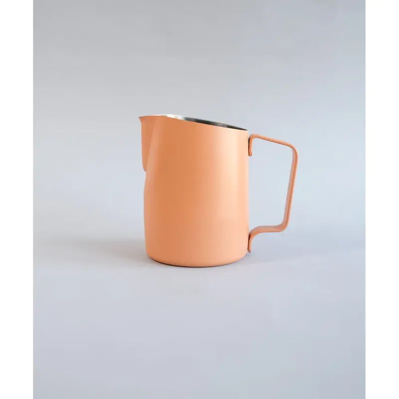 15oz SLOW POUR SUPPLY® x WPM Latte Art Pitcher with Wide Spout in Creamsicle