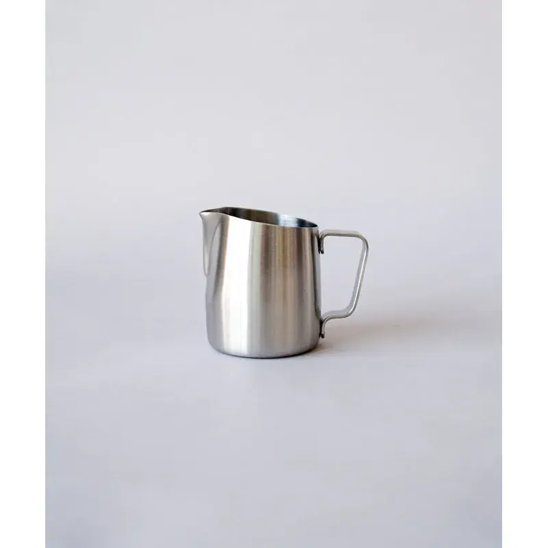 10oz Latte Art Pitcher with Narrow Spout in Brushed Silver