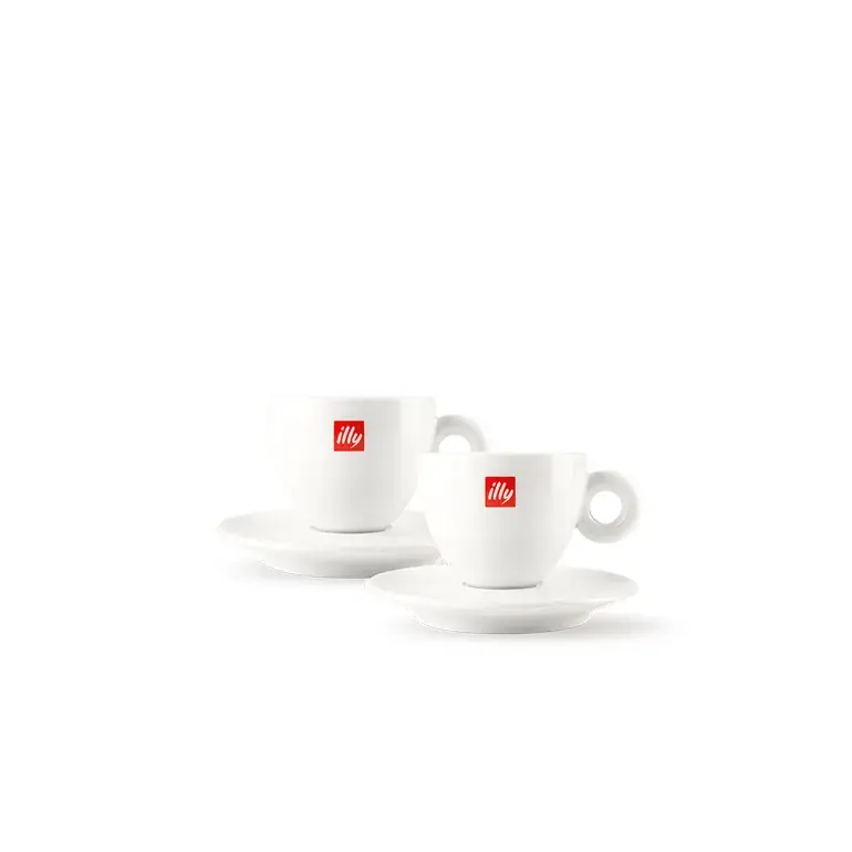illy Logo Cappuccino Cups (Set of 2)