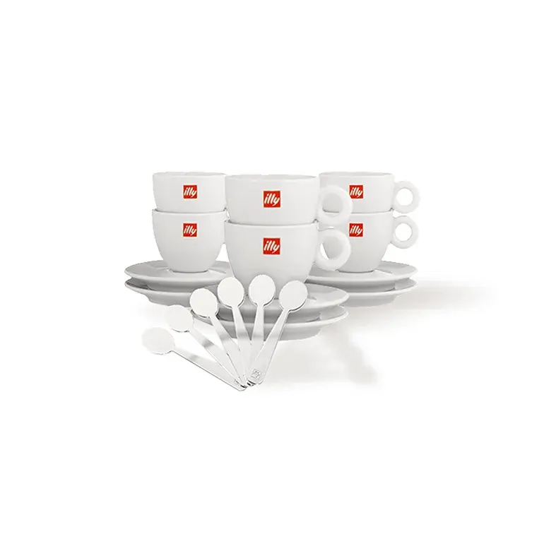 illy Entertaining Gift Set (Set of 6 Cups & Stirrers)