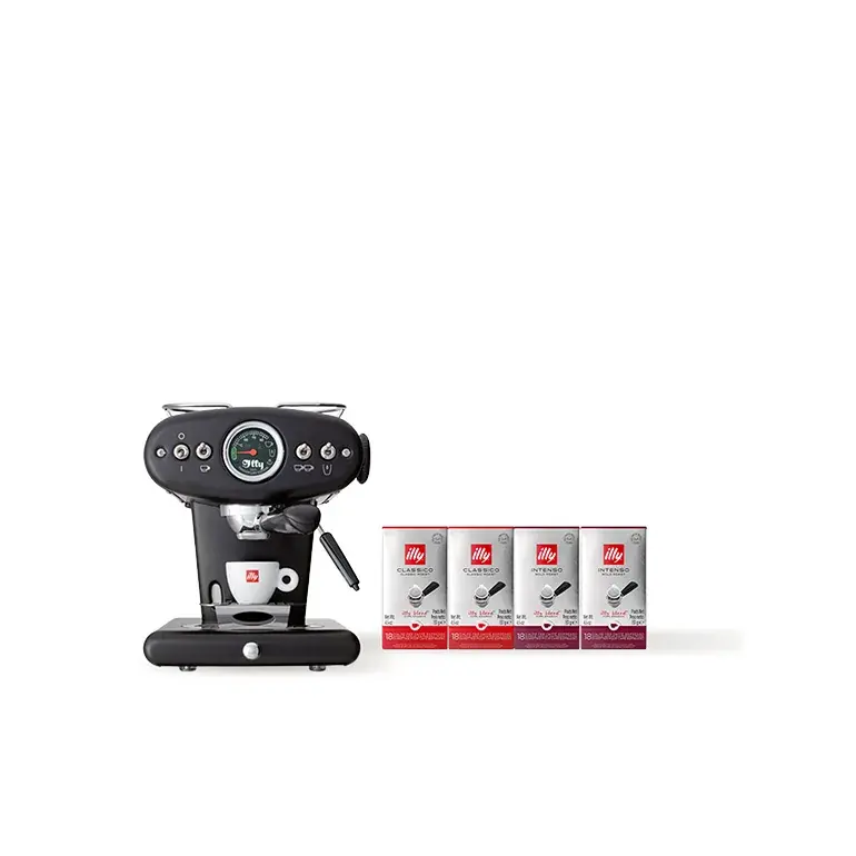 X1 Anniversary E.S.E. Pod & Ground Coffee Machine Bundle – Black