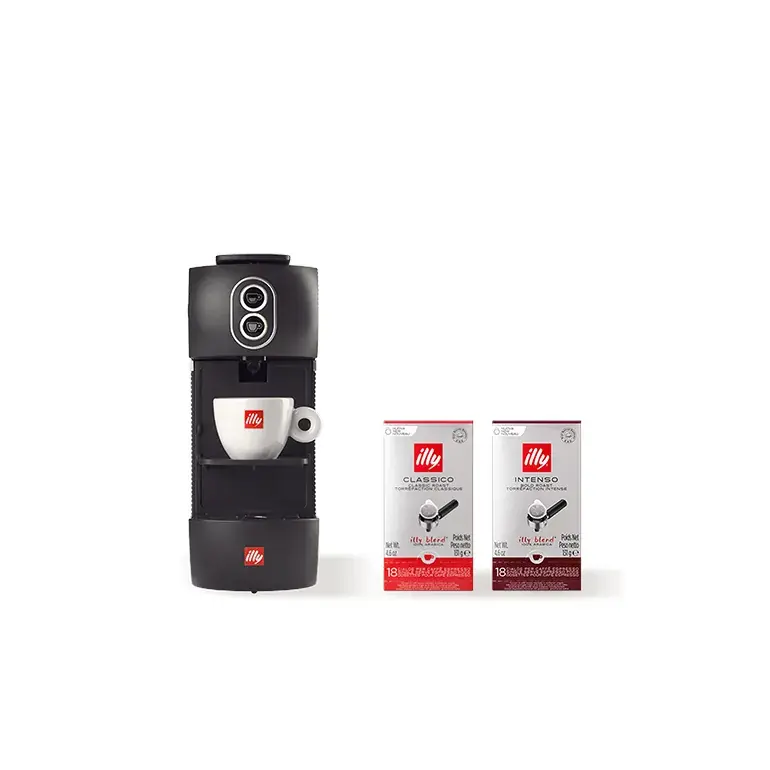 Black E.S.E. Pod Coffee Machine Bundle – 12 packs of coffee