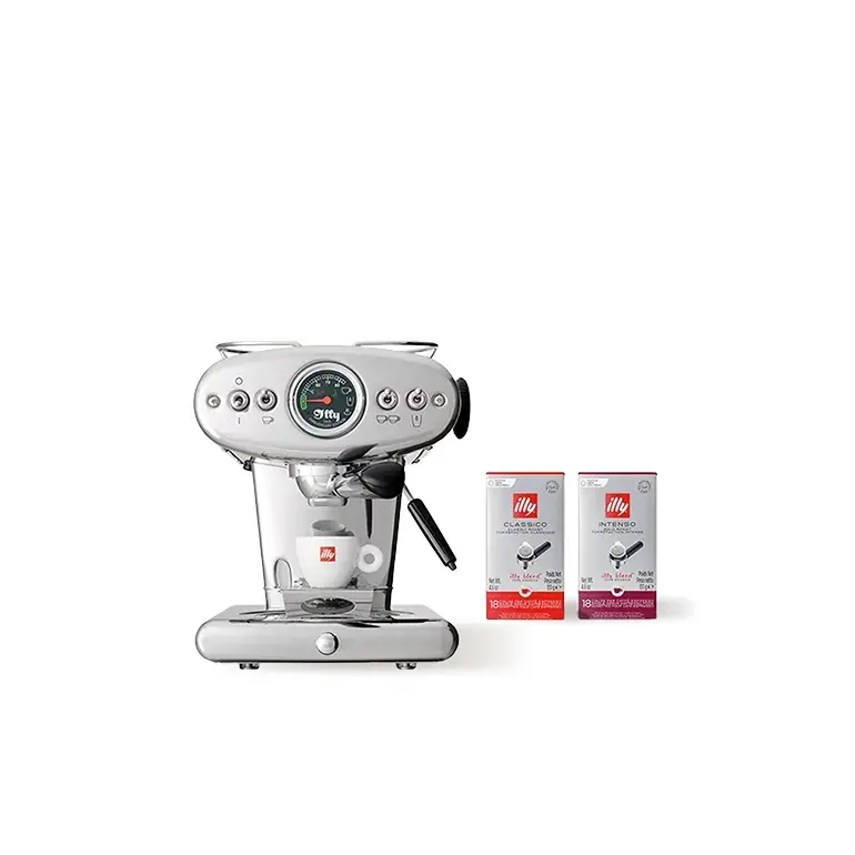 X1 Anniversary E.S.E. Pod Machine Bundle – Stainless Steel
