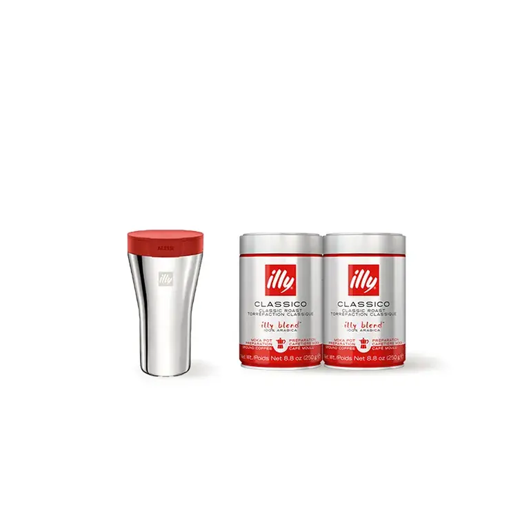 illy Travel Mug & Drip Coffee Bundle
